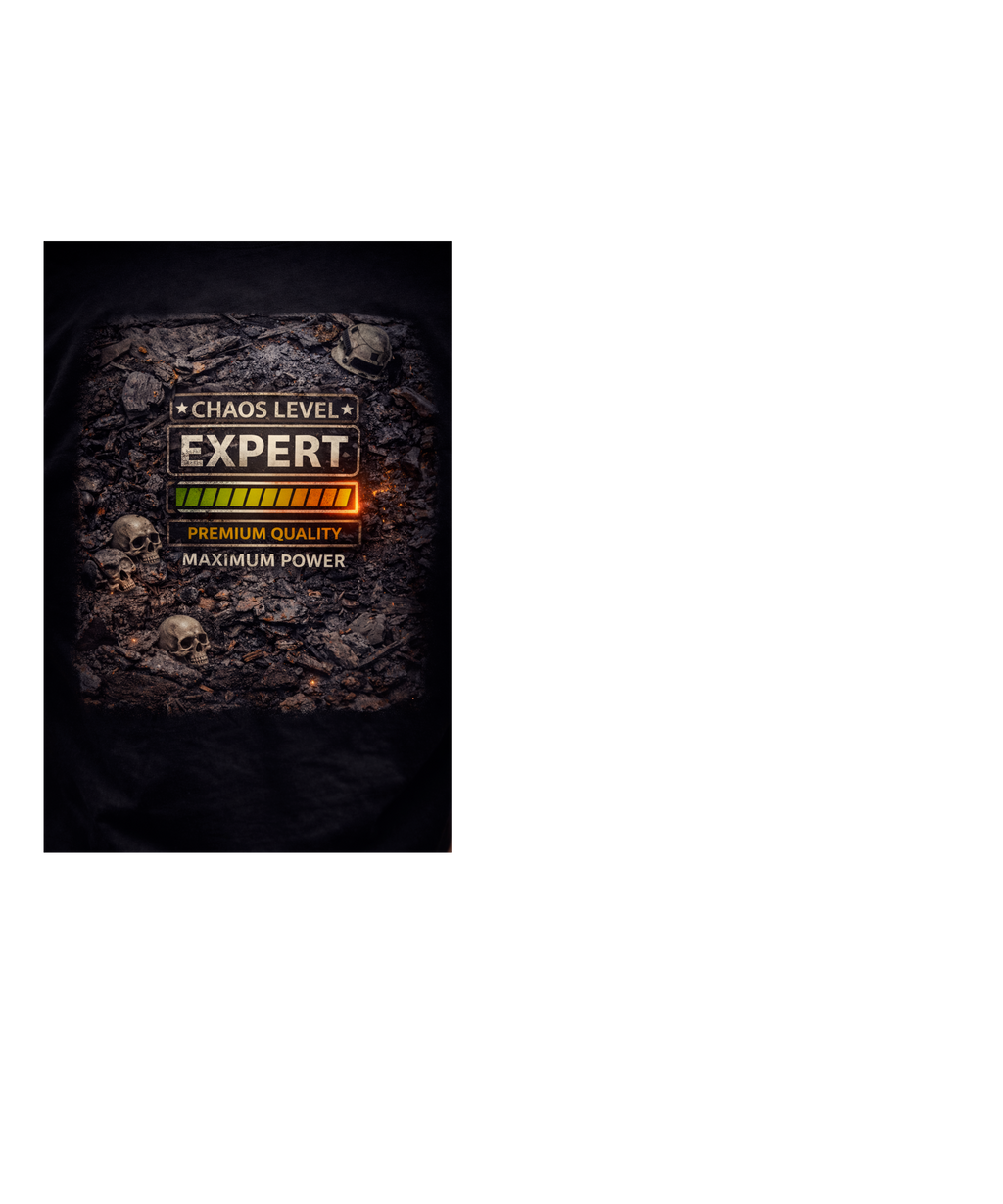 Chaos Level: Expert – Premium Graphic Tee
